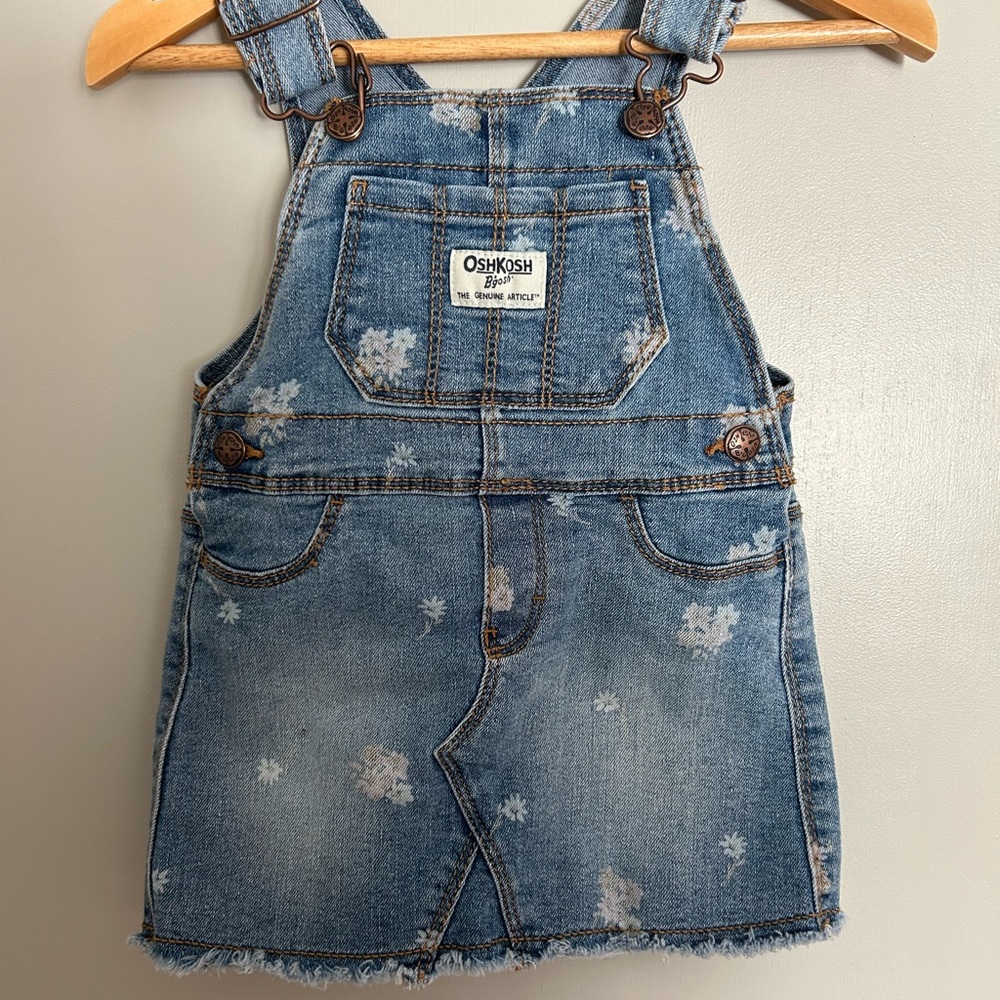 OshKosh B’gosh Denim Floral Stylish Toddler Baby Skirtall